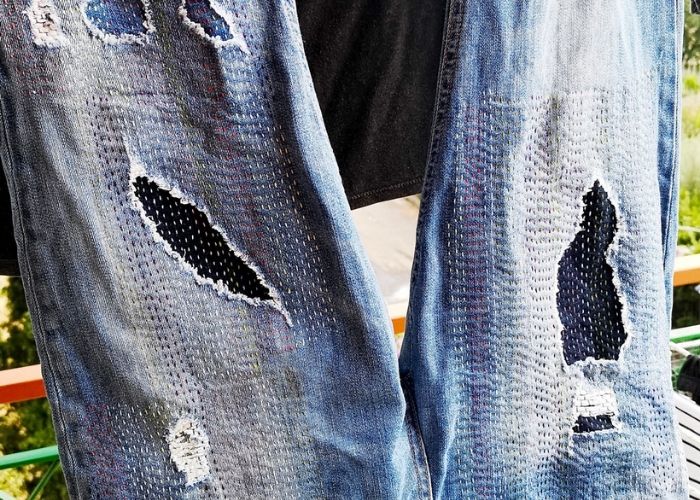Technique de raccommodage et idées de raccommodage : tutoriel sur la réparation du denim étape 5 - lavez-le