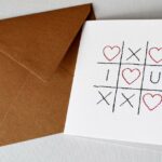 Love Tic Tac Toe Valentine’s Day paper Card
