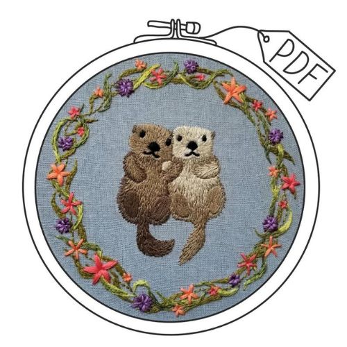 Otterly Adorable pattern on Etsy