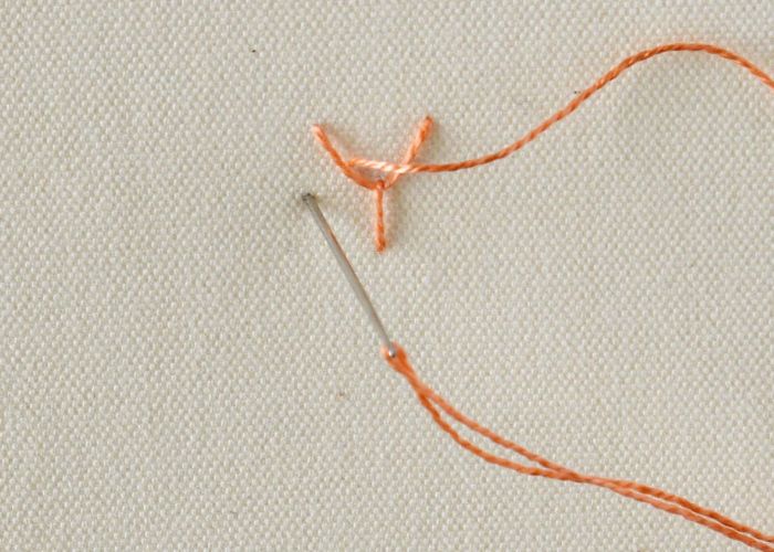 Kronenstich-Stickerei Step5