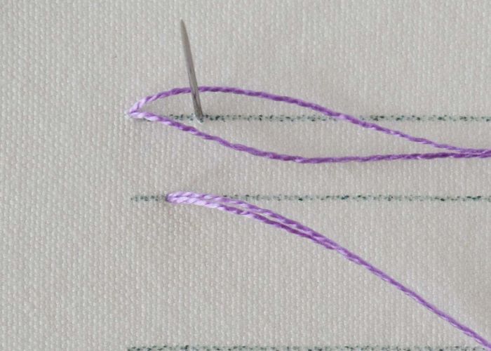 Overlock stitch step 1