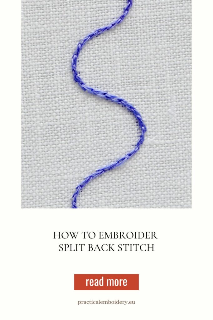 Split Backstitch Video Tutorial Pin
