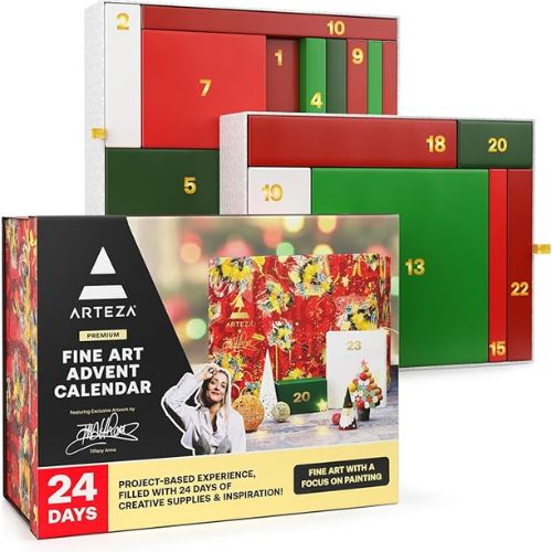 ARTEZA  Fine Art Advent Calendar 2024 - Holiday Craft Supplies for Adults on Amazon