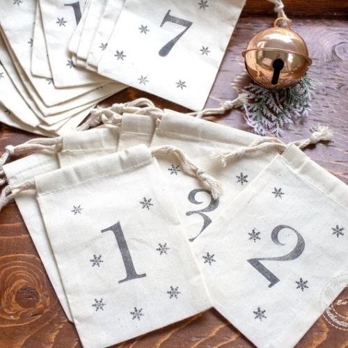 Advent Calendar Bags by JJHomeBoutique on Etsy