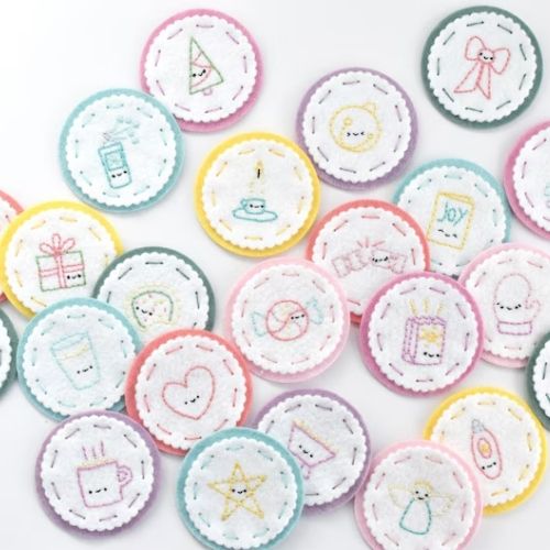 Advent Tinies - Christmas PDF Embroidery Pattern by wildolive on Etsy