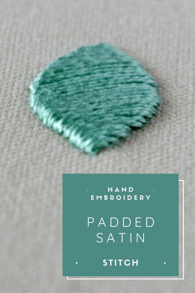 Step-by-step Padded Satin Stitch guide