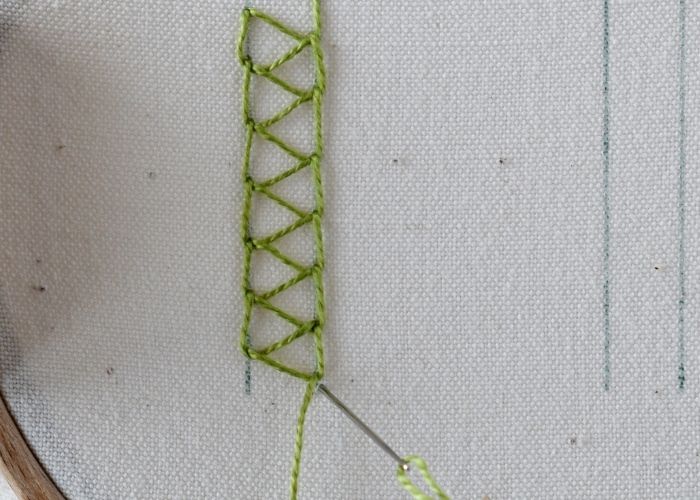 Closed Chain Stitch Step 7