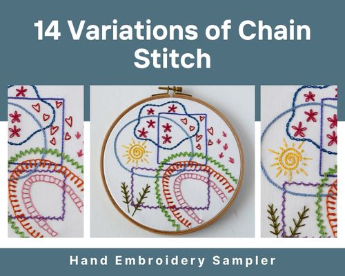 14 Variations of Chain Stitch freebie image